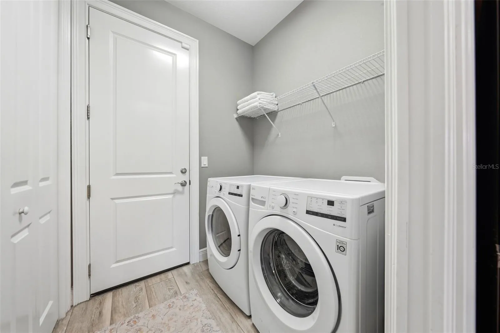 Dedicated interior laundry room