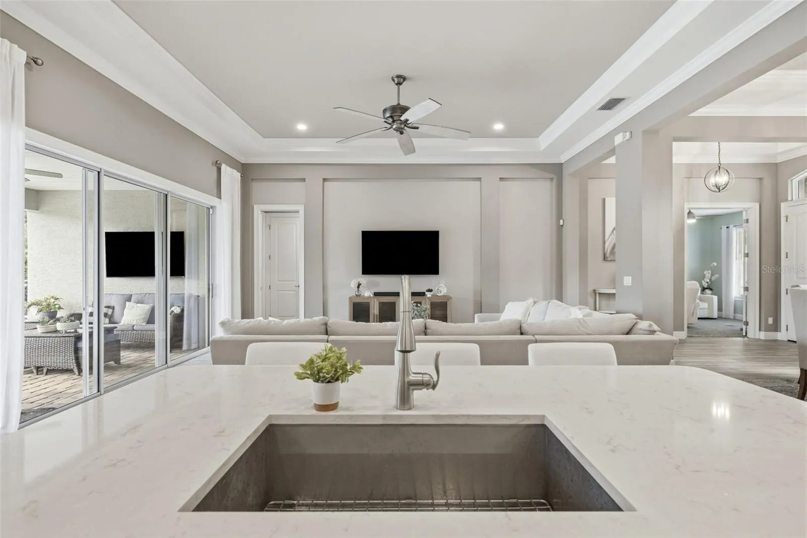 Open floor plan ideal for everyday living and entertaining alike