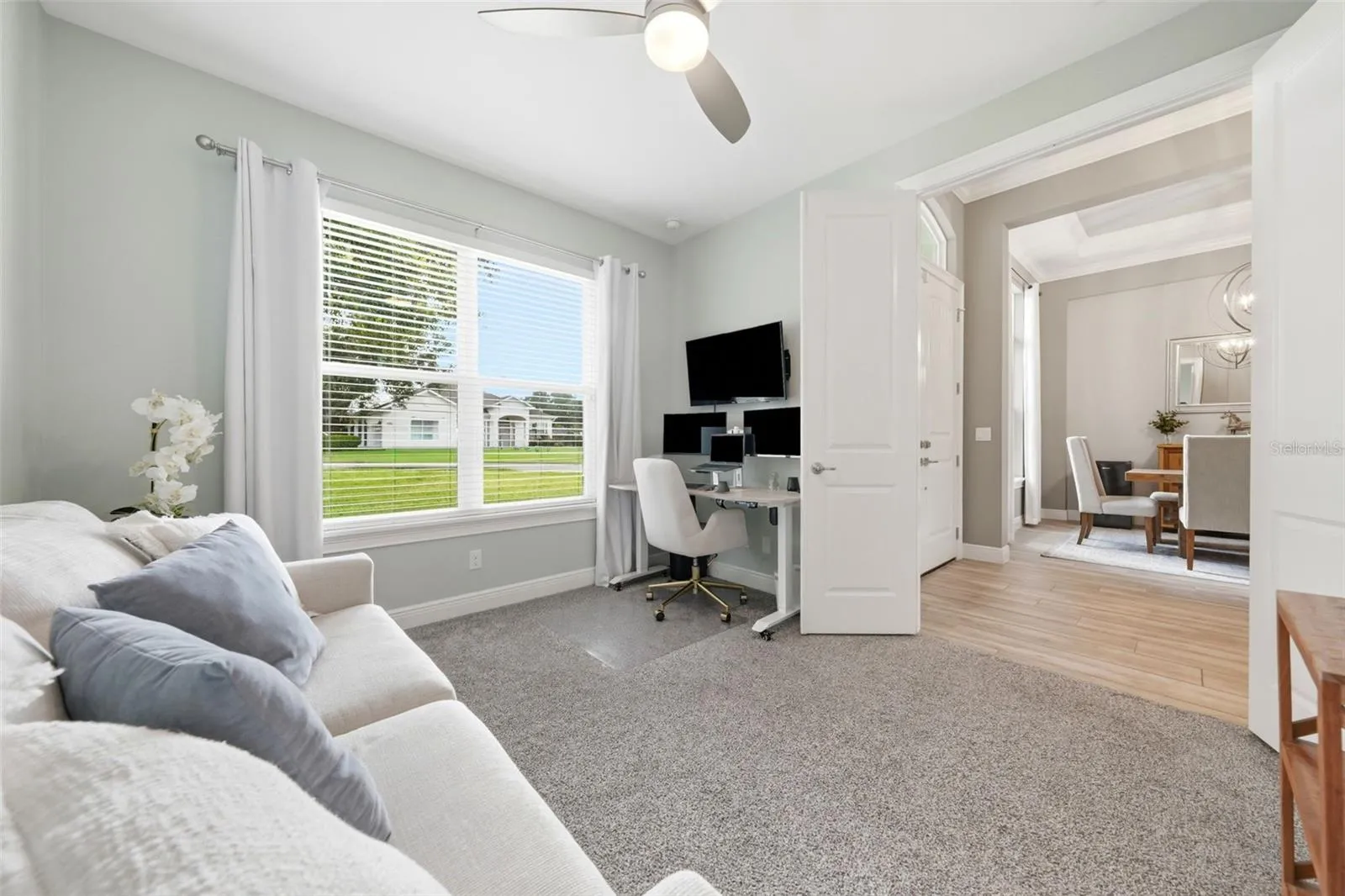 French door flexible space ideal for a home office or guest suite