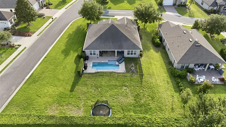 Corner lot location offering space and privacy