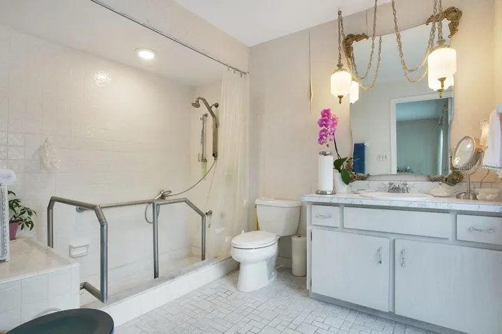 Primary Bathroom opens to garden
