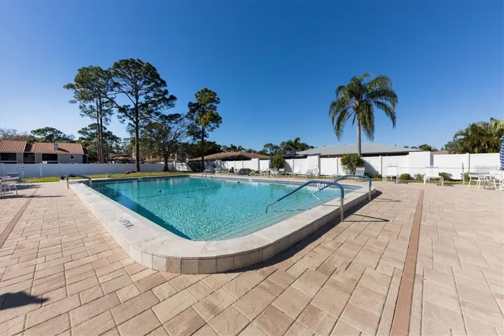 Large heated pool