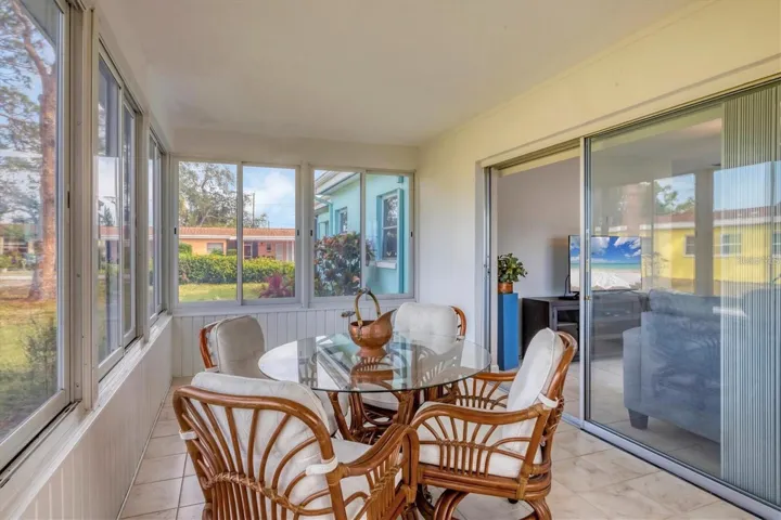 Florida room staged