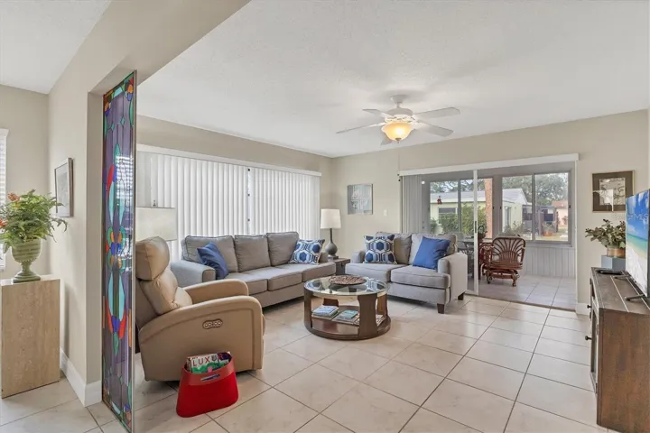 Staged living room