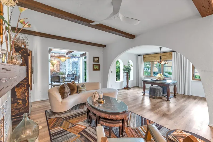 Living Room, Foyer, & Dining Room