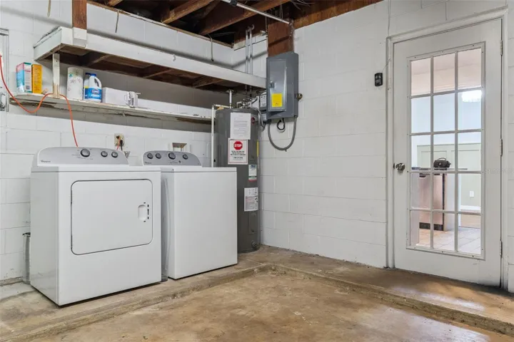 Laundry in Garage