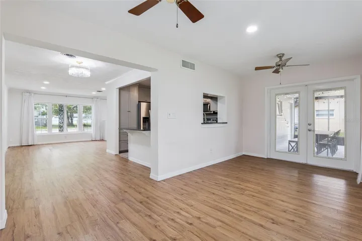 Family Room looking into dining space