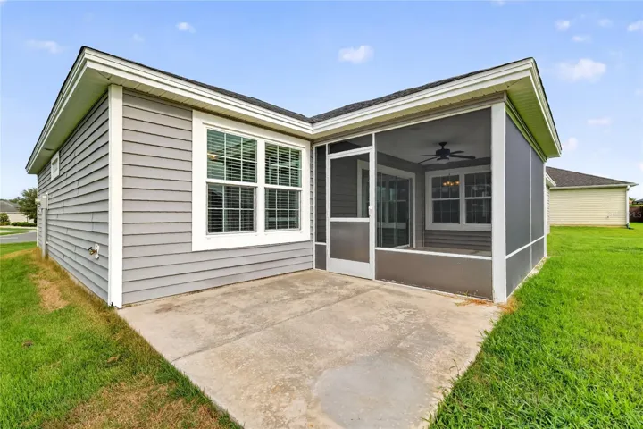 Extended patio ideal for BBQs