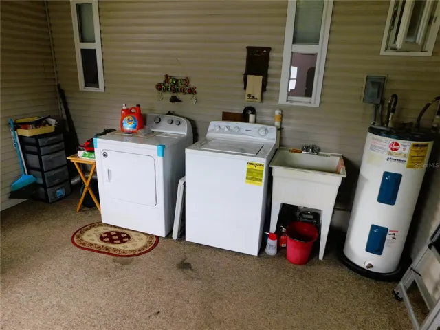 Laundry area.