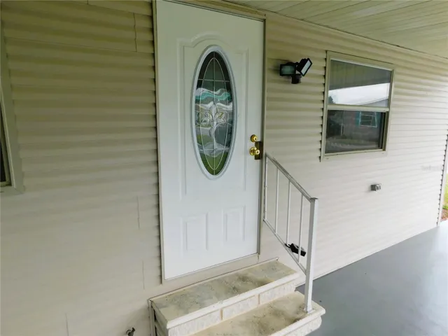 Even the front door is updated!