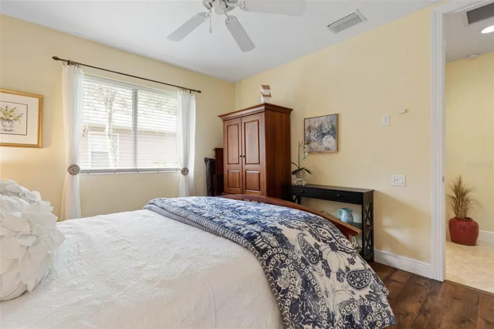 Pocket Door for this room creates a suite