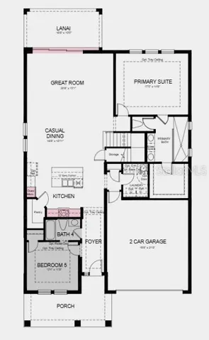 Additional Highlights Include: tray ceilings, pocket sliding doors at great room, 8' doors, kitchen pendant light package, and pre-plumb rough in at laundry sink