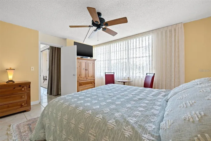 Sheers in primary bedroom