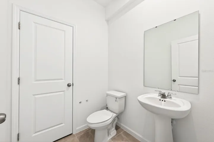 Mainn floor half bath.