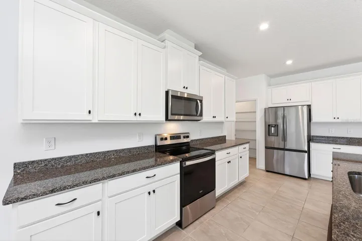 Stainless steel appliances.