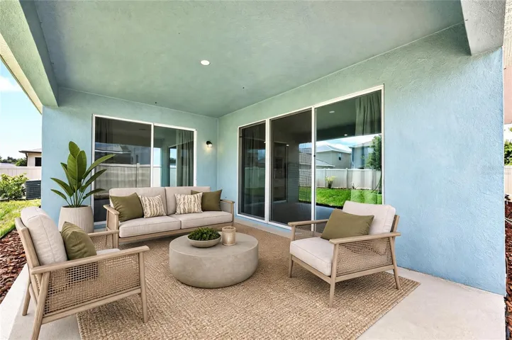 Covered Lanai. Virtually Staged.