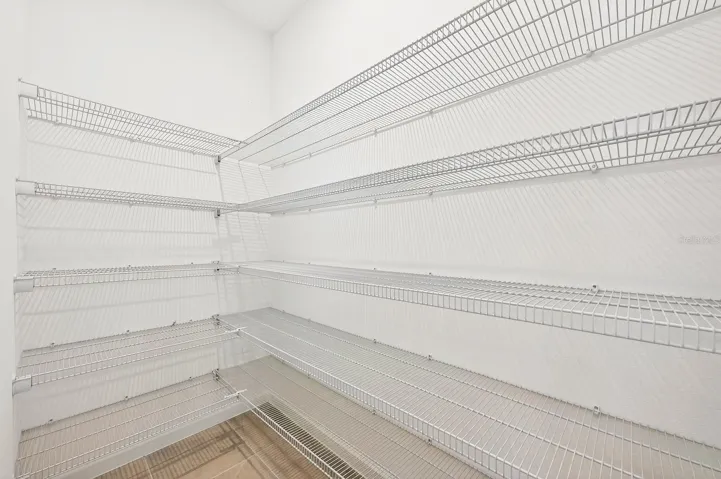 Endless storage in the walk-in pantry.
