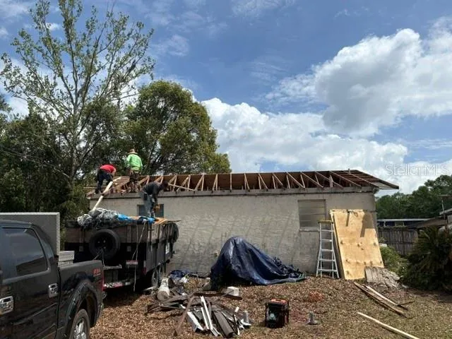All the plywood decking was replaced with new