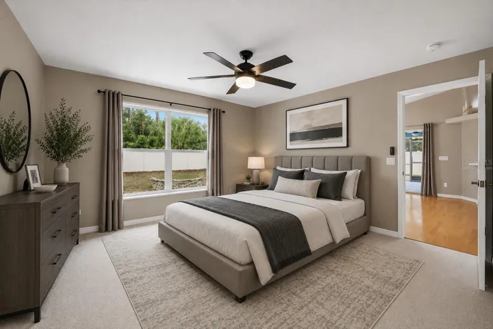 PRIMARY BEDROOM VIRTUALLY STAGED