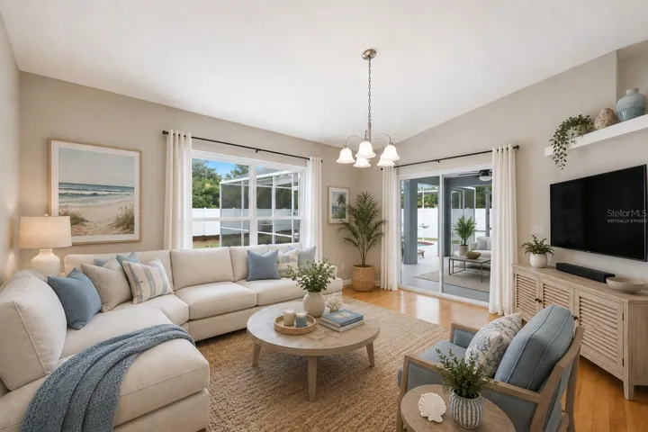FAMILY ROOM VIRTUALLY STAGED