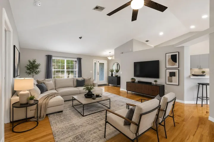 LIVING ROOM VIRTUALLY STAGED