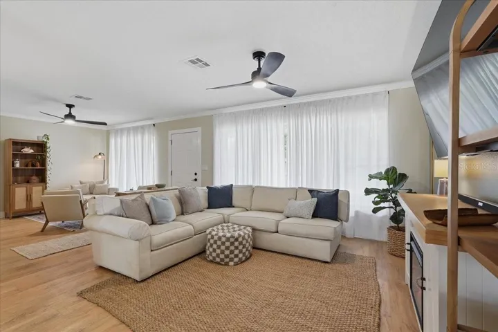 NEW WATERPROOF LUXURY VINYL WOOD PLANK FLOORING IN ALL THE MAIN LIVING AREAS!