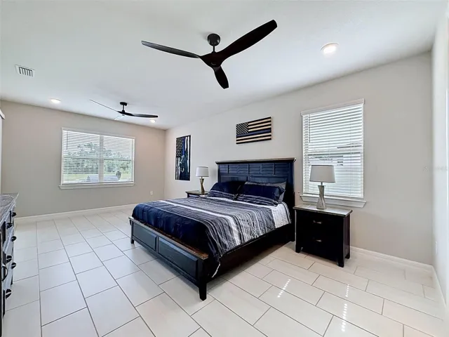 Oversized primary bedroom