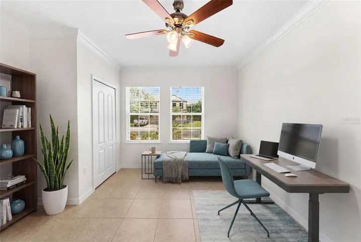 VIRTUALLY STAGED - Office/Den