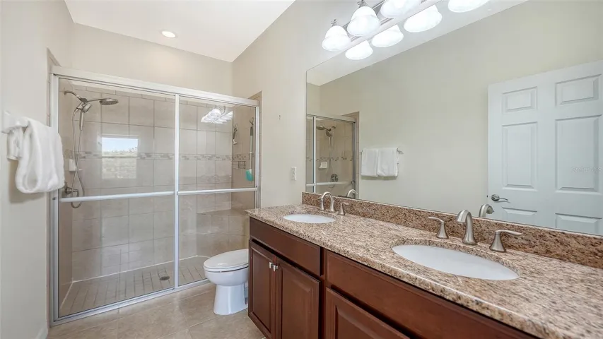 Primary bathroom with walk in shower