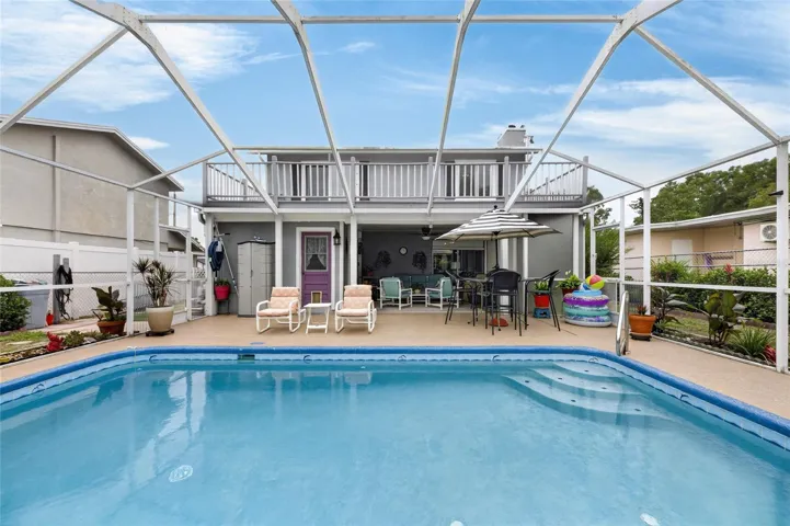 Oversized saltwater pool