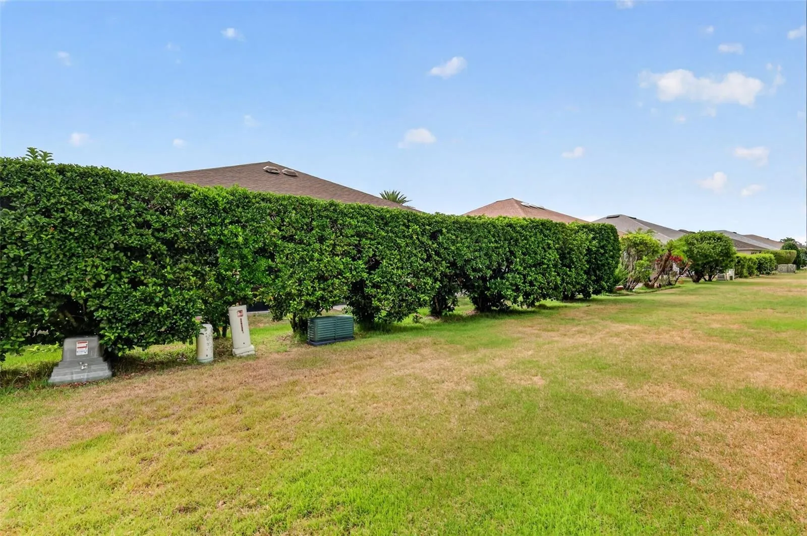 Large Rear Yard with Mature Privacy Landscaping