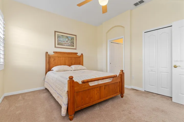 Large walk in closet to right of door to en suite bath.