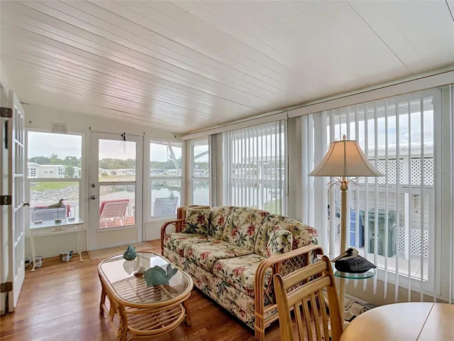 florida room off the living room with french doors
