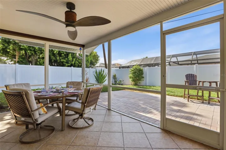 Screened lanai