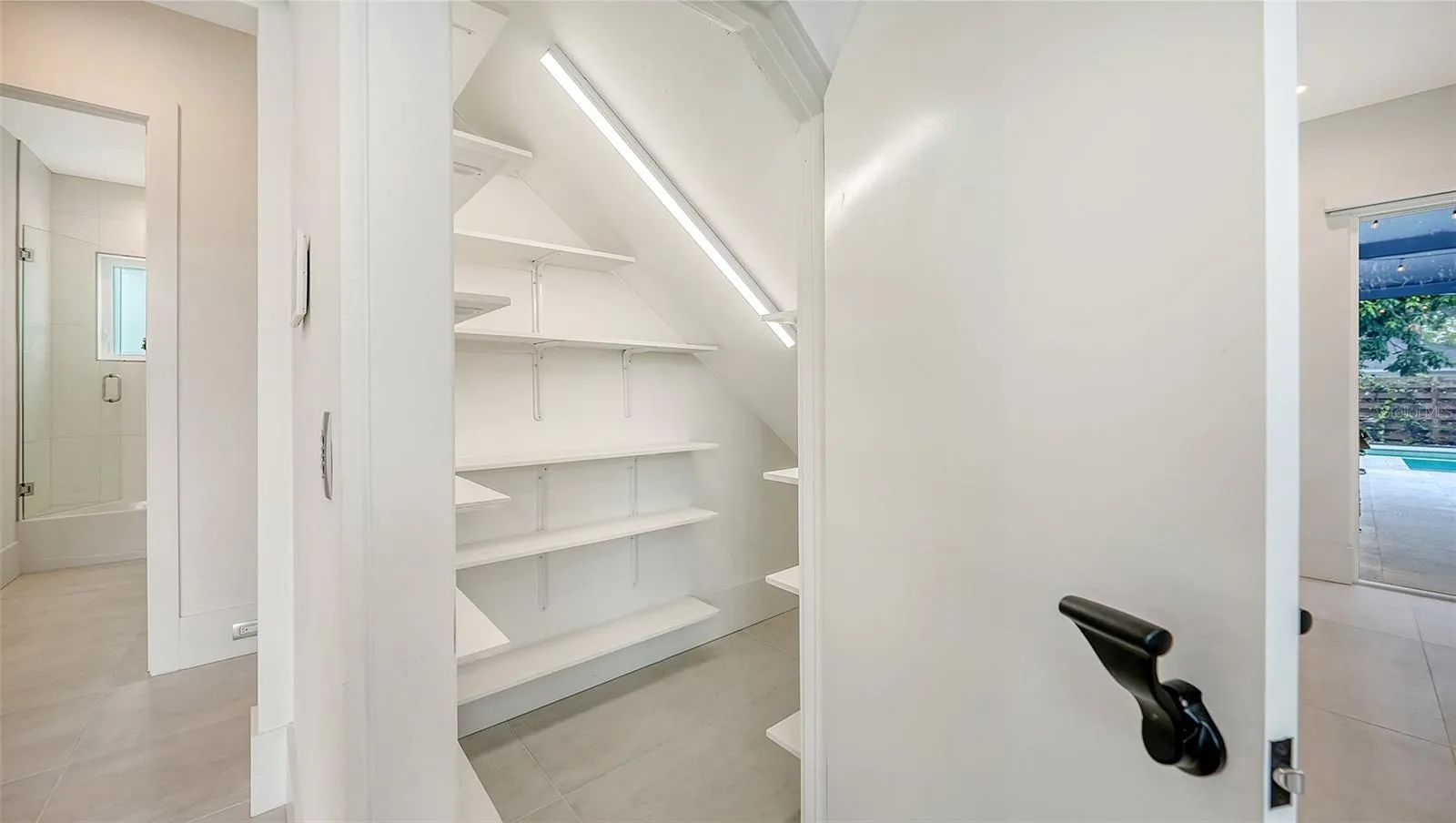 Under stairs pantry/storage