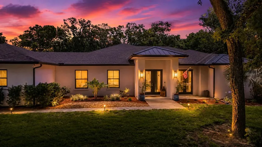 Sunset over 14 Meridian Home Lane