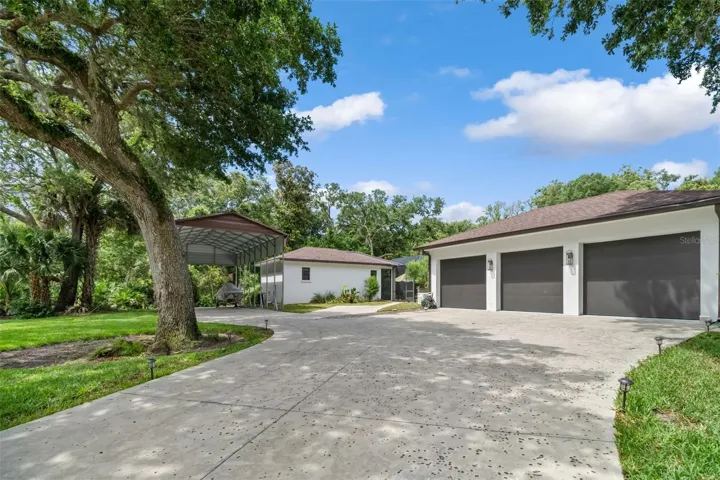 Plenty of room for your toys in this oversized garage.