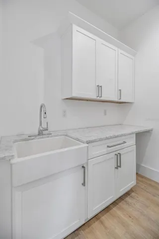 Generously sized laundry room