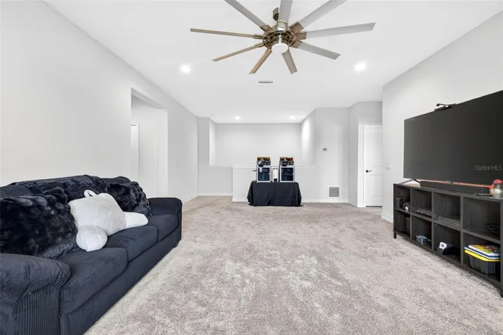 Huge loft space connects all the upstairs bedrooms.