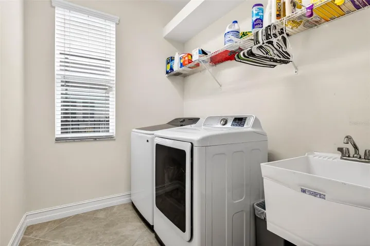 First floor laundry room.