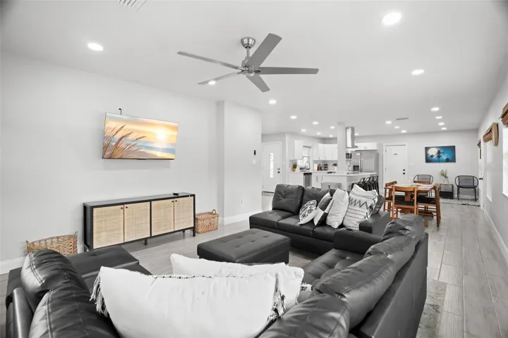 Living Room - Dining Room - Kitchen