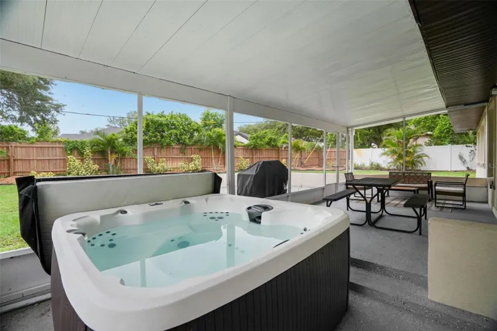 Screened Patio and Spa