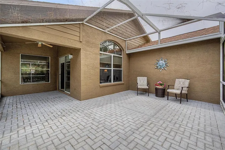 A thoughtful covered area for those warmer days