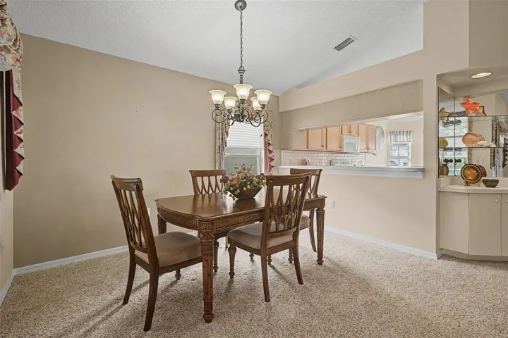 Dining area also adjoins kitchen