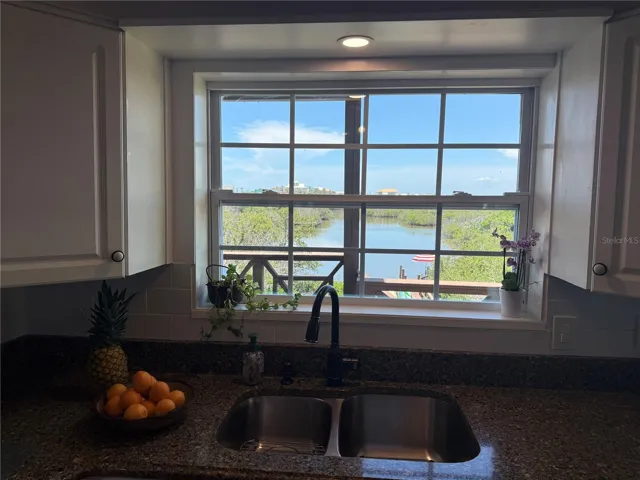View of the water from the kitchen window