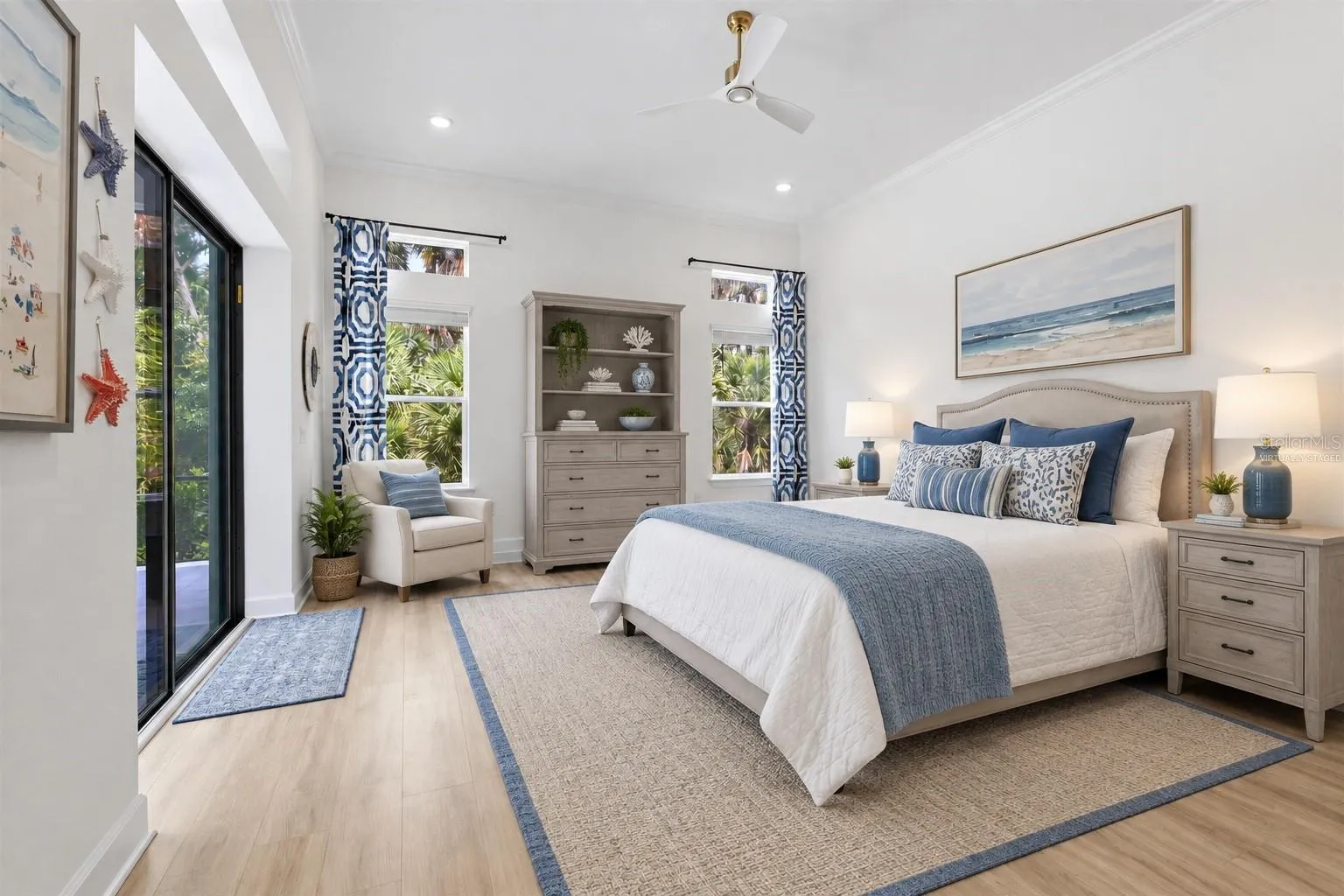 Virtually staged and AI created 5th bedroom concept.