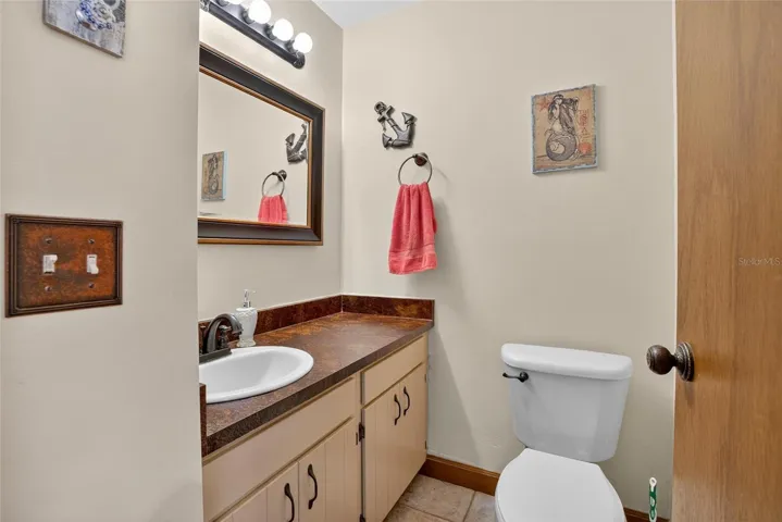 Downstairs half bath