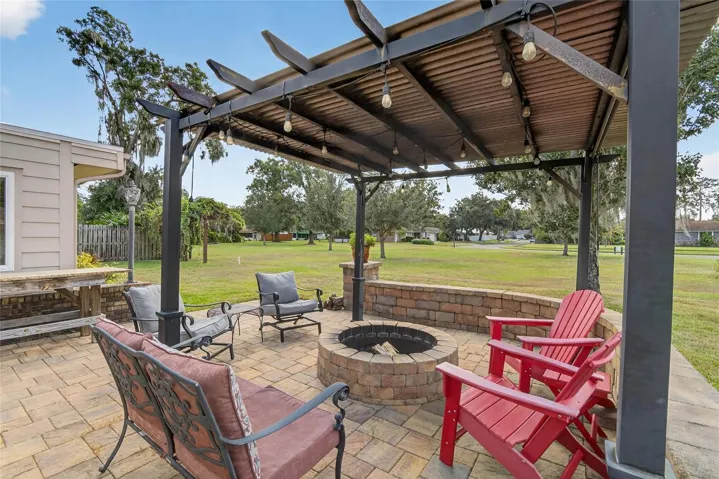 Fire pit area