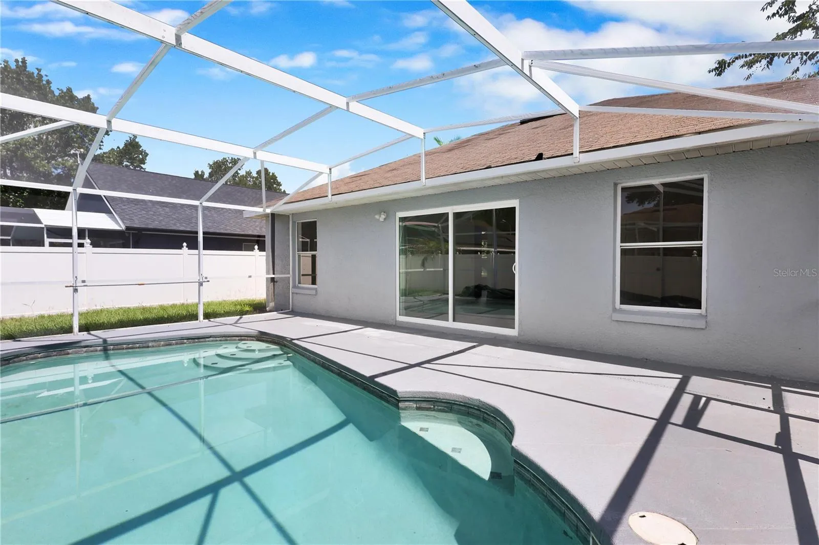 Screened private pool