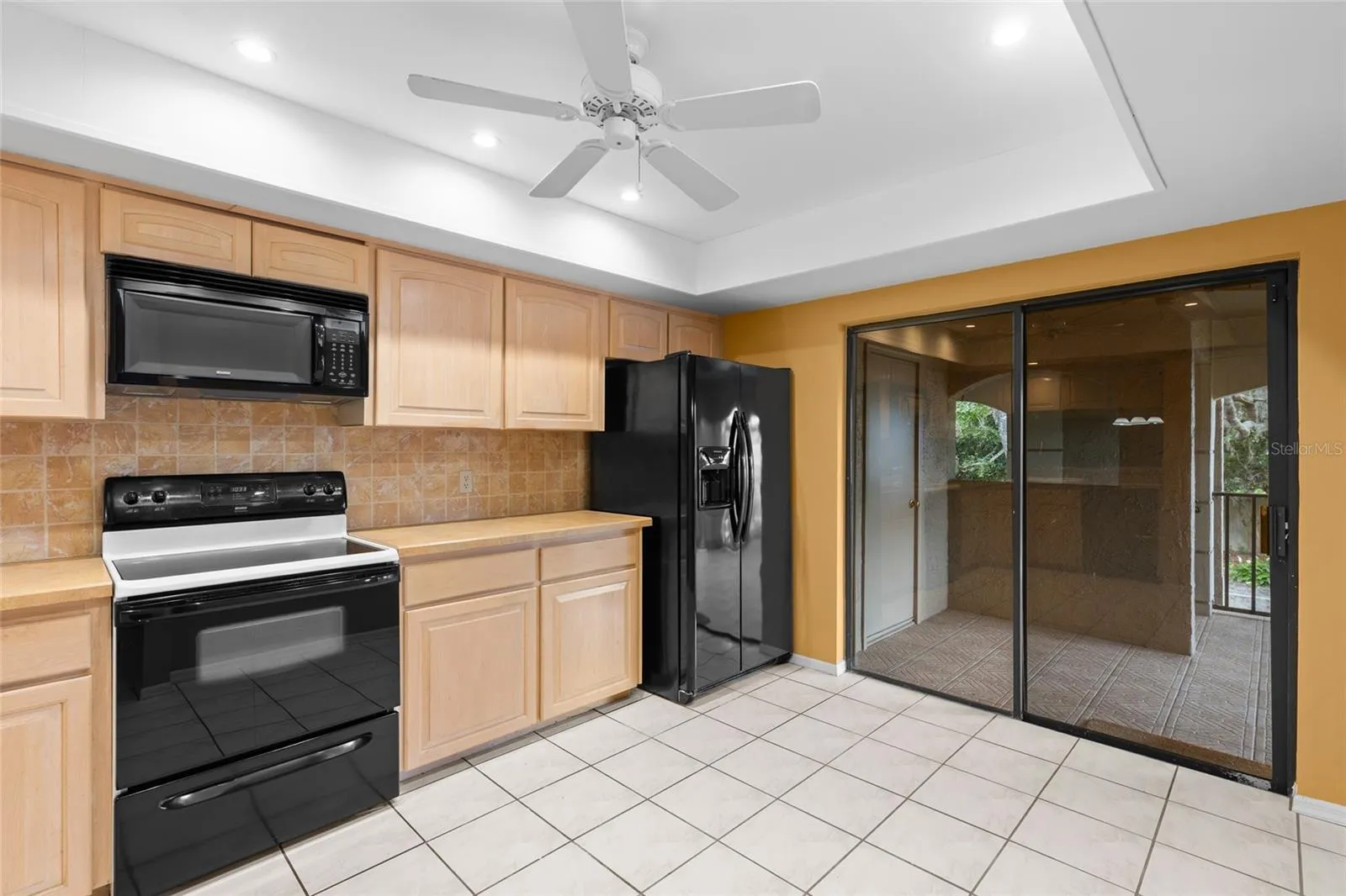 Spacious with room for a small dinette set.